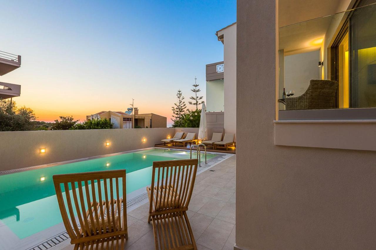 Villa Amelia I Free 9 Seater Mini Van & Pool Kalathas Exterior foto